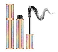 Mascara Black Waterproof, 4D Silk Fiber Lash Long Lasting Mascara, Length and Volume Mascara, Smudge-Proof Lenghtening & Volumising Eyelash Mascara for even thicker, fanned lashes