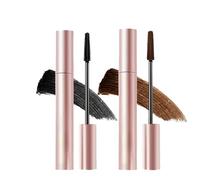 Mascara Primer Set - Black or Brown Duo for Lash Makeup, Lengthening And Curling Mascara with Comb Brush, Waterproof & Sweatproof Long Lasting Non-Smudged (2PCS)