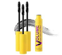 Mascara Smudge-Proof, Clump-Proof, Waterproof Formula Creates Thick, Well-Defined Lashes, Enhances The Natural Look, Can be Layered to Boost Curl (3pcs)
