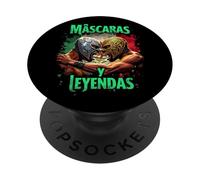 Máscaras Y Leyendas Wrestler Lucha Libre PopSockets Adhesive PopGrip