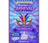 Maschere di Carnevale da colorare