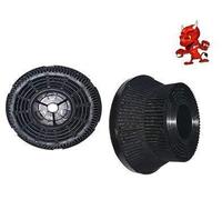 Maschinen-Teufel Cooker Hood Filter Fits Teka TL1 62, TL1-62, Activated Carbon Filter, 138/94 x 80 mm, 3 Pin Bayonet Closure