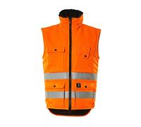 Mascot 00554-660-14 Solden Safe Arctic Pile Lining Water Repellent Class 1 Winter Gilet, Size M, Hi-Vis Orange