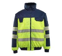 Mascot Workwear 00920 Safe Image Pilot Jacket Hi-Vis Yellow/Navy L Col L