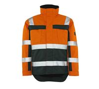 Mascot 07223-880-1403 Teresina Safe Compete Pile Lining Waterproof Class 3 Winter Jacket, Size L, Hi-Vis Orange/Green