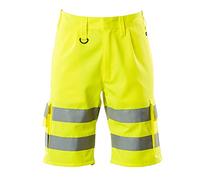 Mascot 10049-470-17 Pisa Safe Classic Class 1 Short, Size C56, Hi-Vis Yellow