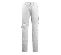 Mascot 14579-197-06 Jardim Workwear Cotton Trouser with Kneepad Pockets, Size 76C46, White