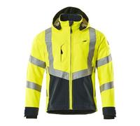 Mascot Safe Supreme Blackpool Softshell Jacket (Hi-Vis Yellow/dark Navy Blue) (Large)