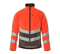 Mascot 15503-259-22218 Sheffield Safe Supreme Padded Lining Windproof and Water Repellent Class 2 Fleece Jacket, Size L, Hi-Vis Red/Dark Anthracite