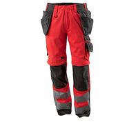 Mascot 15531860-22218-76C54 Size L76cm/C54 "Wigan" Craftsmen's Trousers - Red/Dark Anthracite