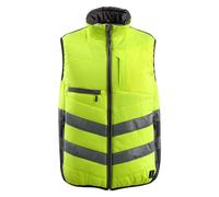 Mascot 15565-249-1718 Grimsby Safe Supreme Padded Water Repellent Class 1 Winter Gilet, Size M, Hi-Vis Yellow/Dark Anthracite