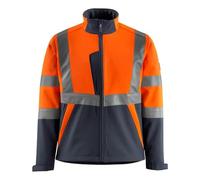 MASCOT® Safe Light, Kiama, Softshell jacket Hi Vis Orange/Dark Navy