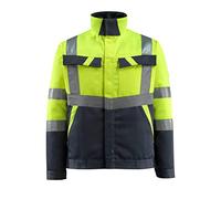 Mascot Workwear 15909 Safe Light Jacket Hi-Vis Yellow/Dark Navy 2XL Co 2XL