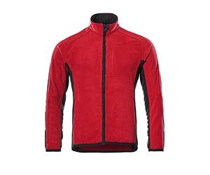 Mascot 16003-302-0209 Hannover Unique Extended Back Fleece Jacket, Size 3XL, Red/Black