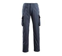 Mascot 16179-230-010 Ingolstadt Unique Extra Lightweight Trouser with Thigh Pockets, Size 90C60, Dark Navy