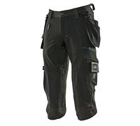 Mascot Advanced A3/4 Length Trousers With Holster Pockets (Black) (30.5) (Leg Length - Regular)