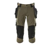 Mascot 17049-311-33-C56 Stretch Short Trousers with Pockets, Moss Green, C56
