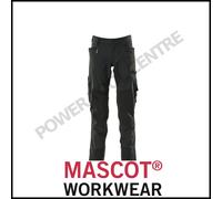 Mascot 17179-311 Advanced Stretch Work Trouser with Kneepad Pockets Black 34R