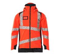 Mascot Accelerate Safe Lightweight Winter Jacket With Climascot - Hi-Vis Red/dark Navy (Large)
