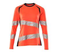 Mascot Workwear 19091 Long-Sleeved Ladies Fit T-Shirt Hi-Vis Red/Dark S