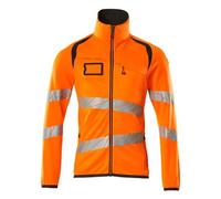 Mascot 19103-315-1418 Accelerate Safe Modern Fit Two Tone Fleece Jumper with Zip, Hi-Vis Orange/Dark Charcoal, 3XL Size