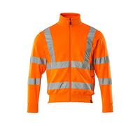 Mascot Workwear 50115 Safe Classic Sweatshirt with zipper Hi-Vis Orang S