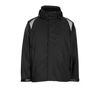 Mascot 50202-859-09 Lake Aqua Wind and Waterproof Rain Jacket, Size L, Black