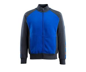 Mascot 50565-963-11010 Amberg Unique Modern Fit Sweatshirt with Zipper, Size XS, Royal/Dark Navy
