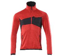Mascot Accelerate Half Zip Fleece Jumper (Traffic Red/black) (X Large)