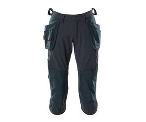 Mascot Accelerate 3/4 Stretch Craftsmen's Trousers With Holster Pockets (Dark Navy) (31.5) (Leg Length - Regular)
