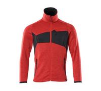 Mascot Accelerate Knitted Cardigan With Zipper (Traffic Red/black) (Medium)