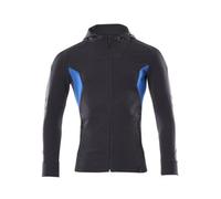 Mascot Workwear 18584 Accelerate Hoodie with zipper Dark Navy/Azure Bl XS