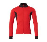 Mascot Workwear 18484 Accelerate Sweatshirt with zipper Traffic Red/Bl XL