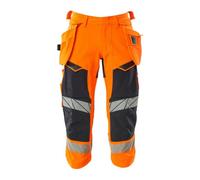 Mascot Accelerate Safe A3/4 Trousers With Holster Pockets - Hi-Vis Orange/dark Navy (42.5) (Leg Length - Regular)