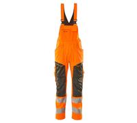 Mascot Accelerate Safe Bib & Brace With Kneepad Pockets - Hi-Vis Orange/dark Anthracite (42.5) (Leg Length - Regular)