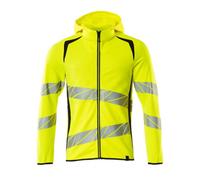 Mascot Accelerate Safe Hoodie With Zipper (Hi-Vis Yellow/dark Navy) (X Small)