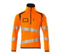 Mascot Accelerate Safe Knitted Jumper With Half Zip (Hi-Vis Orange/dark Navy) (Small)