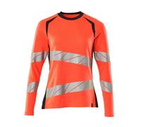 Mascot Workwear 19091 Long-Sleeved Ladies Fit T-Shirt Hi-Vis Red/Dark XL