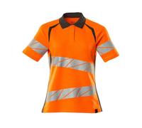 Mascot 19093-771 Women's Accelerate Safe Polo Shirt - Hi-vis Orange/Dark Anthrac