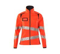 Mascot Accelerate Safe Ladies Fit Softshell Jacket (Hi-Vis Red/dark Navy) (Medium)