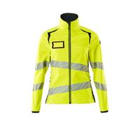 Mascot Accelerate Safe Ladies Fit Softshell Jacket (Hi-Vis Yellow/dark Navy) (X Small)