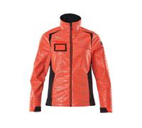 Mascot Accelerate Safe Ladies Fit Softshell Jacket With Reflectors (Hi-Vis Red/dark Navy) (Large)