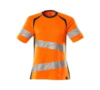 Mascot 19092-771 Women's Accelerate Safe T-Shirt - Hi-vis Orange/Dark Navy - 2XL