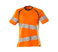 Mascot 19092-771 Women's Accelerate Safe T-Shirt - Hi-vis Orange/Moss Green - XL