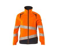 Mascot Accelerate Safe Ladies Fit Ultimate Stretch Work Jacket (Hi-Vis Orange/dark Navy) (Medium)