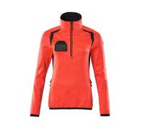 Mascot Accelerate Safe Ladies Half Zip Microfleece (Hi-Vis Red/dark Navy) (Xxxx Large)