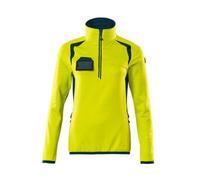 Mascot Accelerate Safe Ladies Half Zip Microfleece (Hi-Vis Yellow/dark Petroleum) (Xxxxx Large)