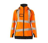 Mascot Accelerate Safe Ladies Lightweight Outer Shell Jacket (Hi-Vis Orange/dark Navy) (Small)