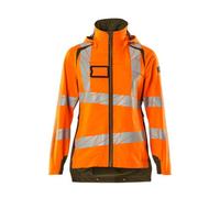 Mascot Accelerate Safe Ladies Lightweight Outer Shell Jacket (Hi-Vis Orange/moss Green) (X Small)