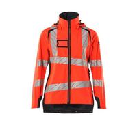 Mascot Accelerate Safe Ladies Lightweight Outer Shell Jacket (Hi-Vis Red/dark Navy) (X Small)